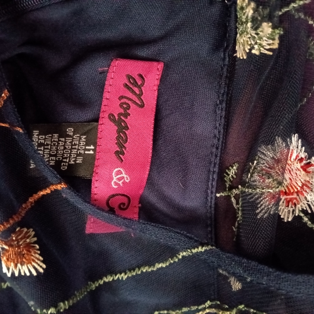 Morgan & Co's Embroidered Fit and Flare Dress - Picture 6 of 7